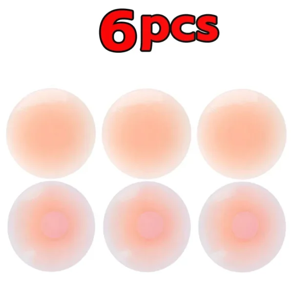 Silicone Nipple Cover for Women Bra Sticker Breast Petal Strapless Bra Invisible Boob Pads Chest Pasties Intimates - Image 7