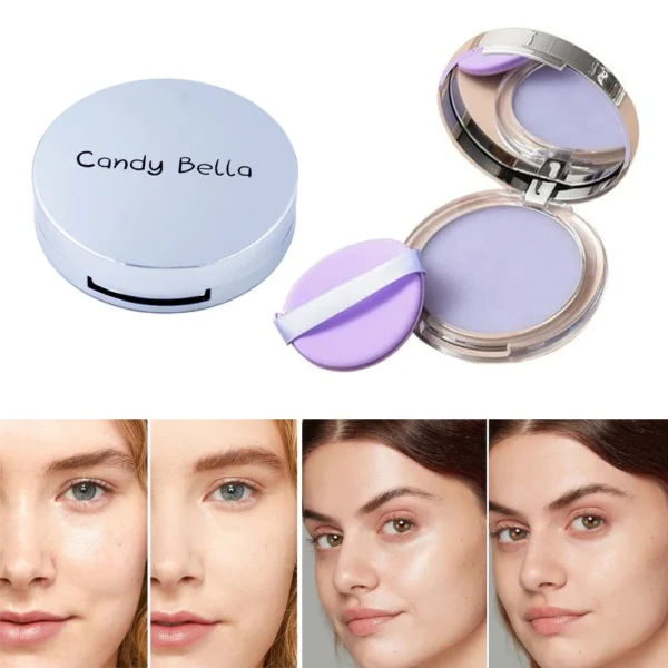 1PC Candy Bella Violet Cream To Powder Skin-friendly Skin Natural Face Long Lasting Oil-controlling Contouring Powder Cosmetics - Image 2