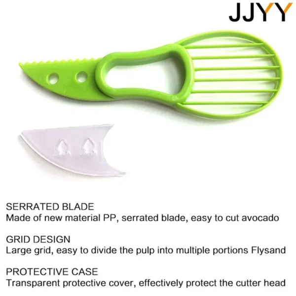 Avocado Slicer  3 In 1 Shea Corer Butter Fruit Peeler Cutter Pulp Separator Plastic Knife Kitchen Vegetable Tools - Image 5