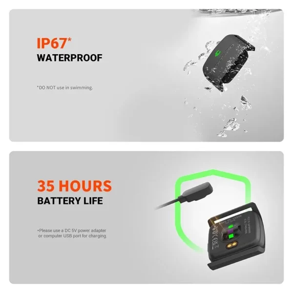 COOSPO HW9 Armband Heart Rate Monitor with HR Zones/Calories HRM Sensor for Fitness Cycling BLE5.0 ANT+ for Peloton,Zwift,Wahoo - Image 5