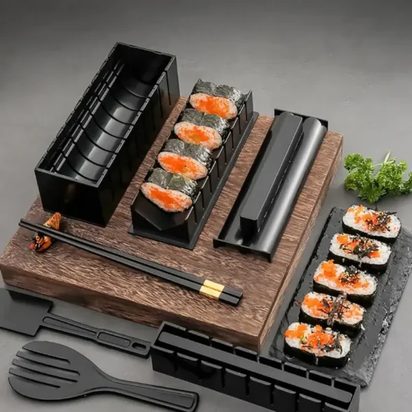 Sushi Making Kit Japanese Rice Ball Cake Roll Mold DIY Home Sushi Making Tool Multifunctional Plastic Kitche Sushi Maker Tool - Image 11