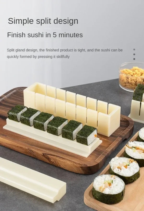 DIY Sushi Maker Rice Circular Mold Japanse Cake Lovelike Mold Multifunctionele Mould Square Making Tool Set Kitchen Accessories - Image 16
