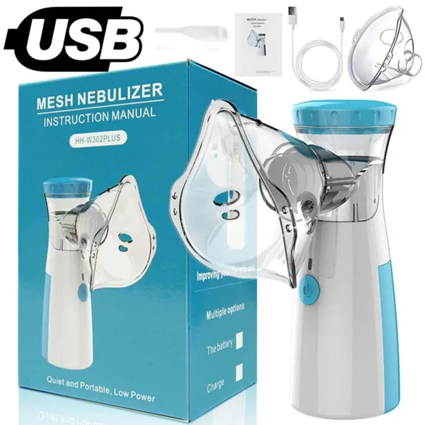 Medical Silent Mesh Nebulizer Handheld Asthma Inhaler Atomizer Children Health Care Mini Portable Nebulizer Humidifier - Image 8