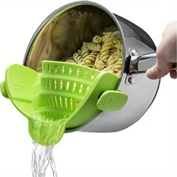 1pc, Strainer, Pot Strainer, Adjustable Clip On Strainer For Pots Pans And Bowls, Kitchen Pot Strainer - Image 7
