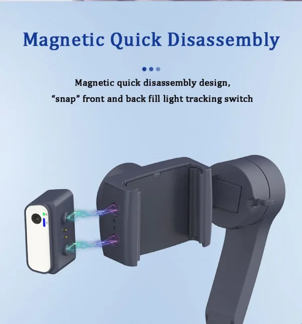 QAML The Newest F12 APP function 3-Axis Handheld Gimbal Optional AI Face Smart Tracking Smartphone Stabilizer with fill light - Image 24