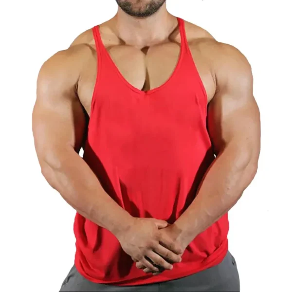 Gyms Men's Clothes Tank TopGym Bodybuilding and Fitness Stringer Clothing Workout Brand Singlets Shirt Muscle - Image 26