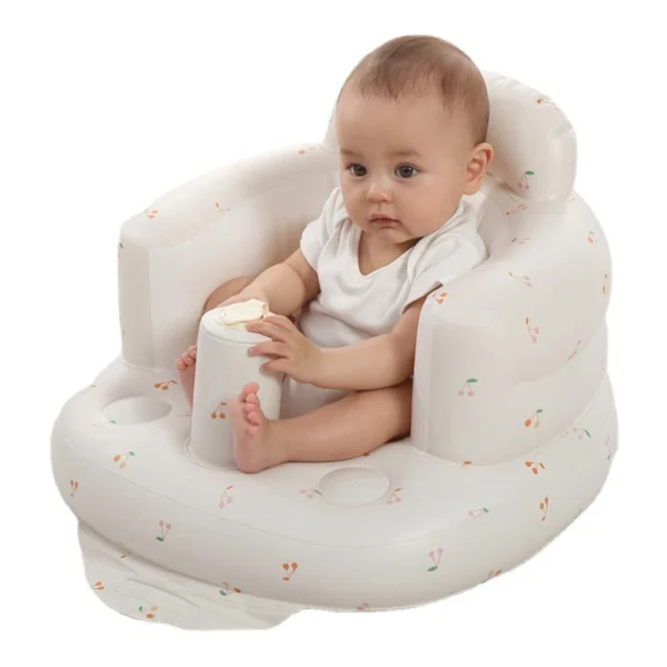 Baby Sofa Infant PVC Seat Child Learning Dinner Chair Portable Bath Stool Beach Armchair For Kids - Image 6