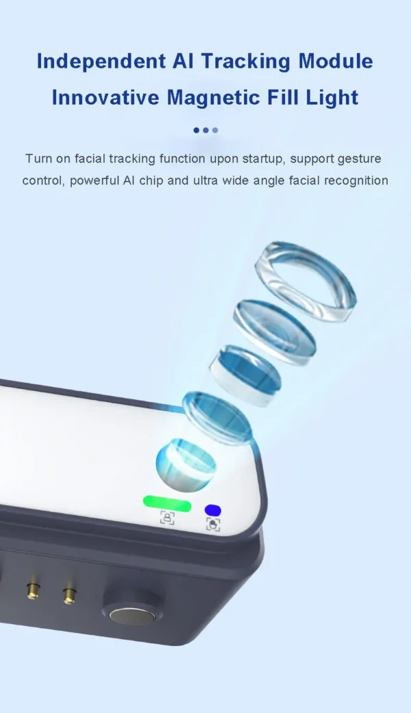 QAML The Newest F12 APP function 3-Axis Handheld Gimbal Optional AI Face Smart Tracking Smartphone Stabilizer with fill light - Image 14