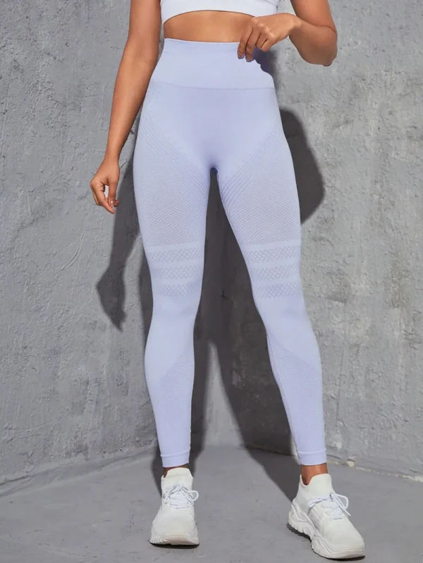 Mileegirl Seamless Sports Tights Woman High Waist Sporty Leggings Quick Drying Yoga Pants Gym Workout Scrunch Pants - Image 35