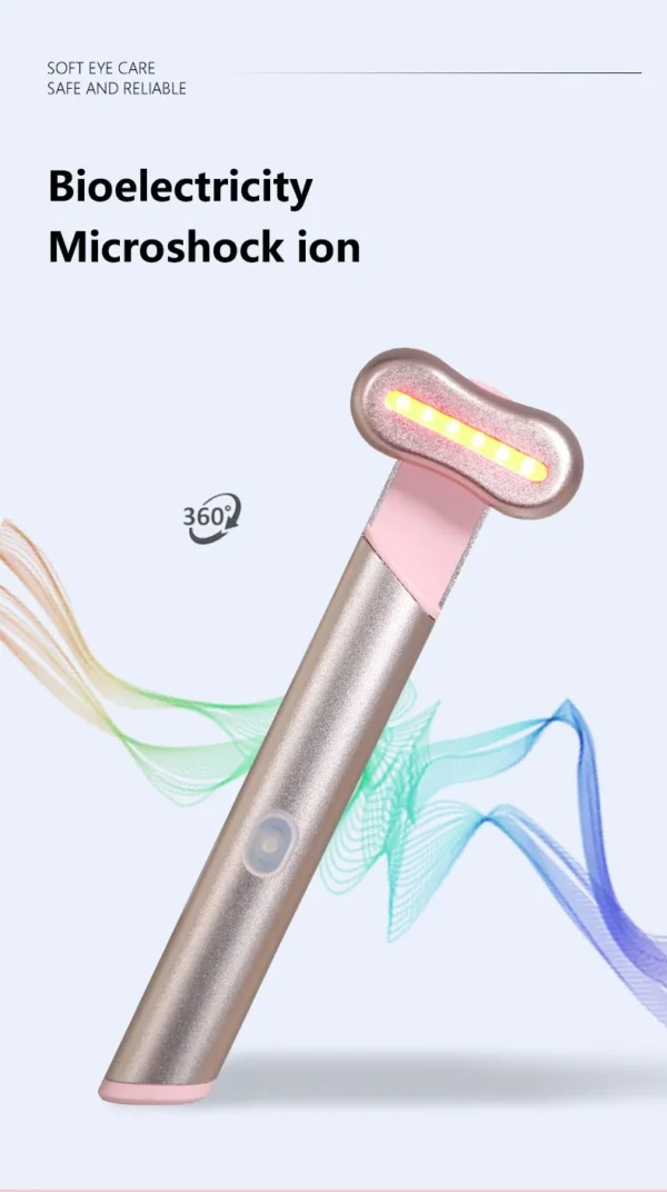Beauty Eye Massager Device Anti Dark Circle Rechargeable EMS Vibrator Face Lifting Device Skin Care Skin Care 3-in-1 Function - Image 11