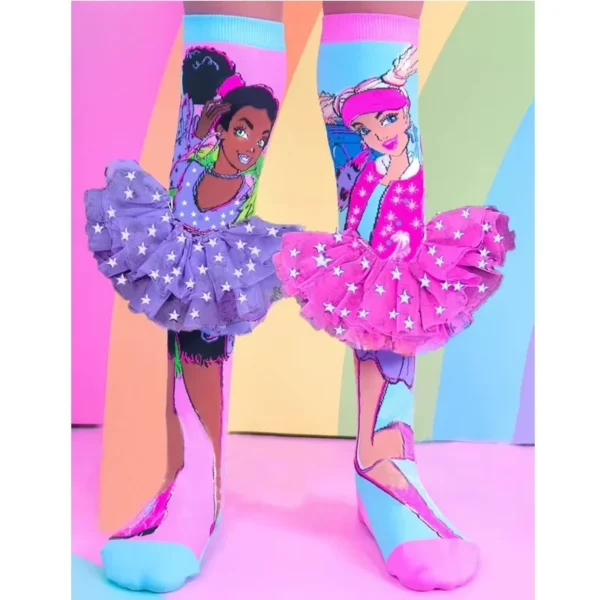 New Cartoon Fashion LOL surprise Baby Princess Over Knee High Socks Girls Hand Sew Cartoon Dogs Rabbit Long Socks Kids Stockings - Image 3
