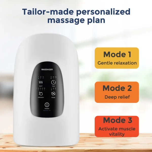 Hand Massager Air Compression Hot Compress Palm Acupoint Massager Finger Arthritis Numbness Muscle Relaxation - Image 30