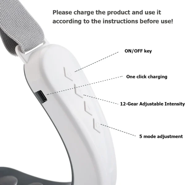 One Set Electric Face Massager 5 Modes 12 Intensity Adjustments Suitable Daily Facial Care - Image 4