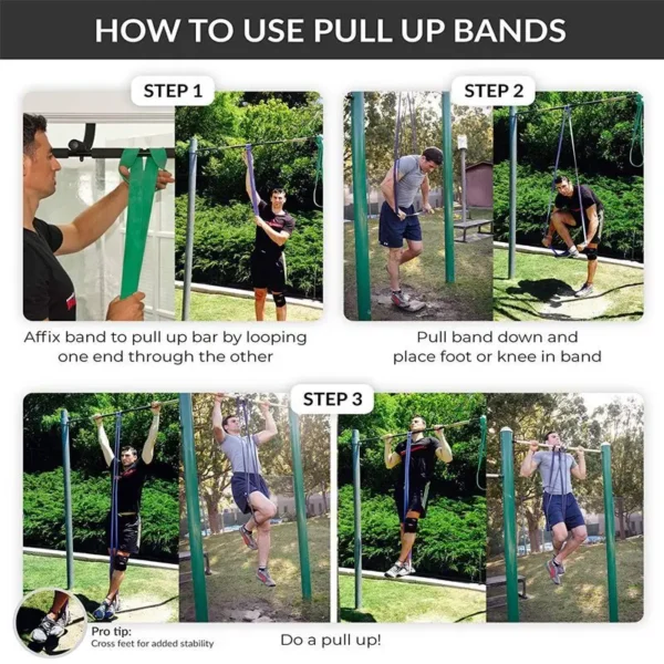 20~230lbs Heavy-Duty Resistance Band Agility Training Workout Gym Equipment Yoga Pilates Accessories Rubber Band Home Gym - Image 5