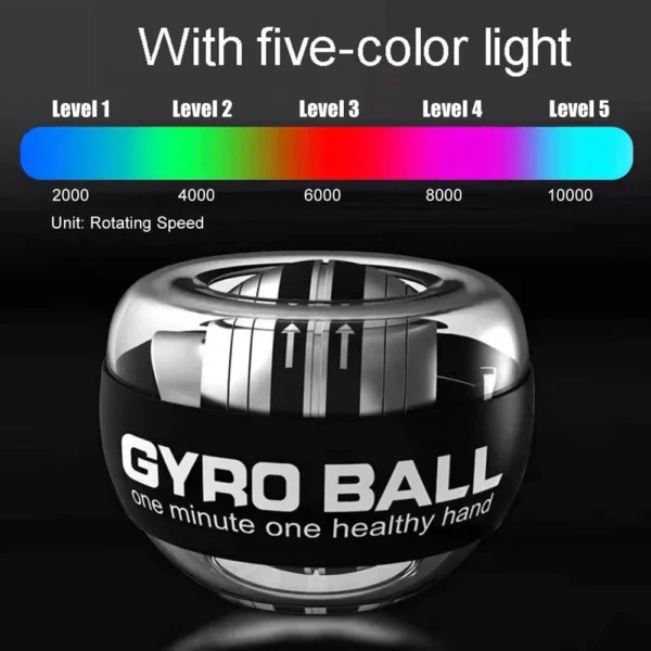 New 100kg Self starting Men's Grip Ball Arm Strength Wrist Metal Silent Centrifugal Fitness Wrist Strength Device - Image 6