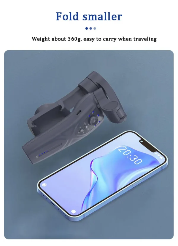 QAML The Newest F12 APP function 3-Axis Handheld Gimbal Optional AI Face Smart Tracking Smartphone Stabilizer with fill light - Image 32