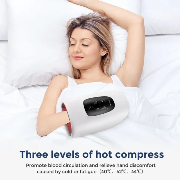 Hand Massager Air Compression Hot Compress Palm Acupoint Massager Finger Arthritis Numbness Muscle Relaxation - Image 32