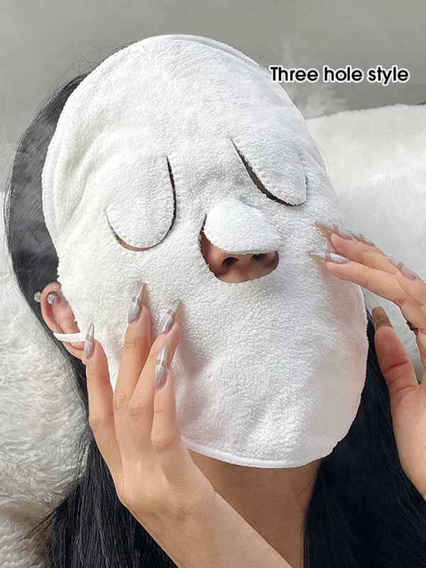 Hot compress towel hanging ear soft skin-friendly steam heating cold hot compress face towel wet compress irrigation face towel - Image 8
