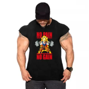 Tank Tops Men Sports Sleeveless shirt Muscle guys Vest Fitness Drop Armhole Solid Tops Tees Cotton Gym Singlets