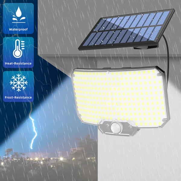 Solar Lights 234LED Solar Security Lights Outdoor Garden Motion Sensor 3 Modes Waterproof Split Solar Flood Wall Lights Garage - Image 9