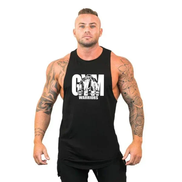 Muscleguys Gym Clothing Mens Bodybuilding Hooded Tank Top Cotton Sleeveless Vest Sweatshirt Fitness Workout Sportswear Tops Male - Image 13