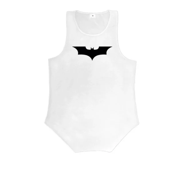 Black Bat Print Gym Fitness Running Sportswear Mens Training Bodybuilding Tank Tops Cotton Breathable Sleeveless Loose Shirts - Image 9