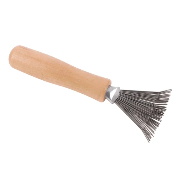 1PCS Wooden Comb Cleaner Delicate Cleaning Removable Comb Cleaner Tool Hair Brush Handle Embeded Tool - Image 5