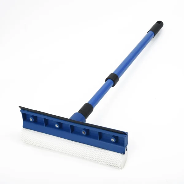 2 In 1 Telescopic Window Glass Cleaner Wiper Long Handle Sponge Brush Window Mop Squeegee Wiper Dual-purpose Glass Eraser - Image 12