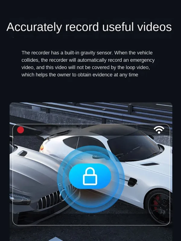 360° Car Dash Cam 4 Channels Video Recorder 1080P Car DVR 24H Parking Monitor Front Right With Rear View Night Vision Black Box - Image 22