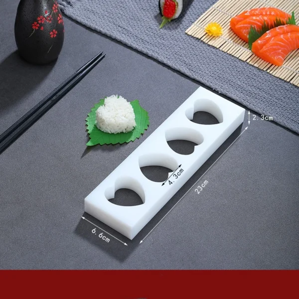 wooden white sushi mould Special flat wooden roller shutter sushi tools Bamboo rice pressing mould mat bento  sushi maker - Image 26