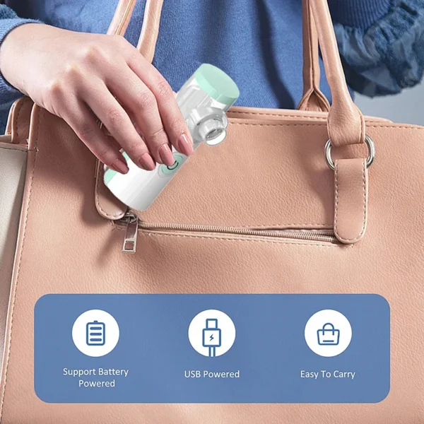 Medical Silent Mesh Nebulizer Handheld Asthma Inhaler Atomizer Children Health Care Mini Portable Nebulizer Humidifier - Image 5