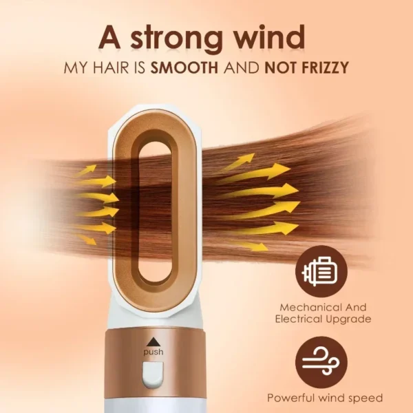 2025 New 5 in 1 Hair Dryer Hot Comb Set Professional Curling Iron Hair Straightener Styling Tool For Airwrap Hair Dryer NEW - Image 6