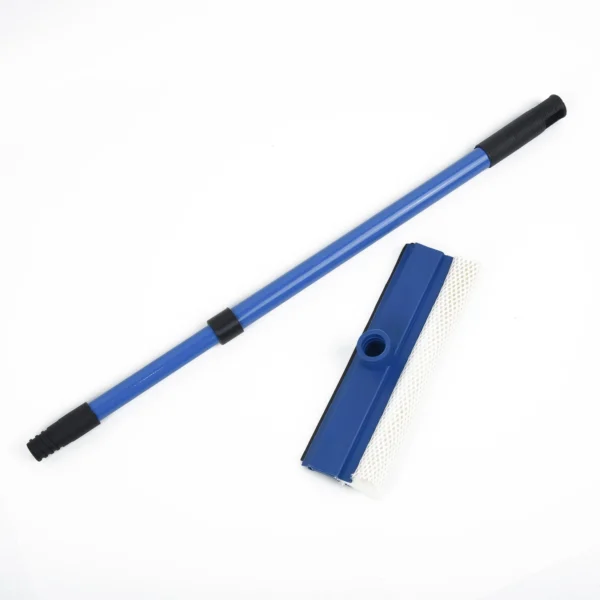 2 In 1 Telescopic Window Glass Cleaner Wiper Long Handle Sponge Brush Window Mop Squeegee Wiper Dual-purpose Glass Eraser - Image 3
