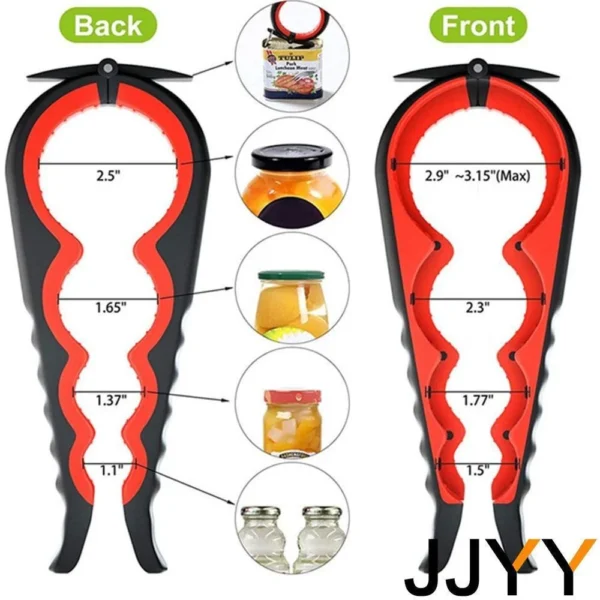 Home Kitchen Can Opener Non-slip Twist Bottle Opener Lid Opening Tool Kitchen Supplies - Image 26