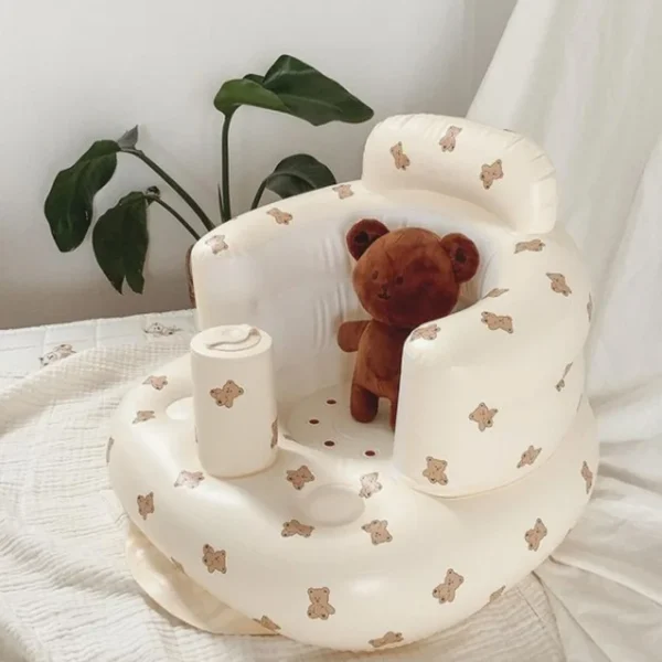 Baby Sofa Infant PVC Seat Child Learning Dinner Chair Portable Bath Stool Beach Armchair For Kids - Image 25