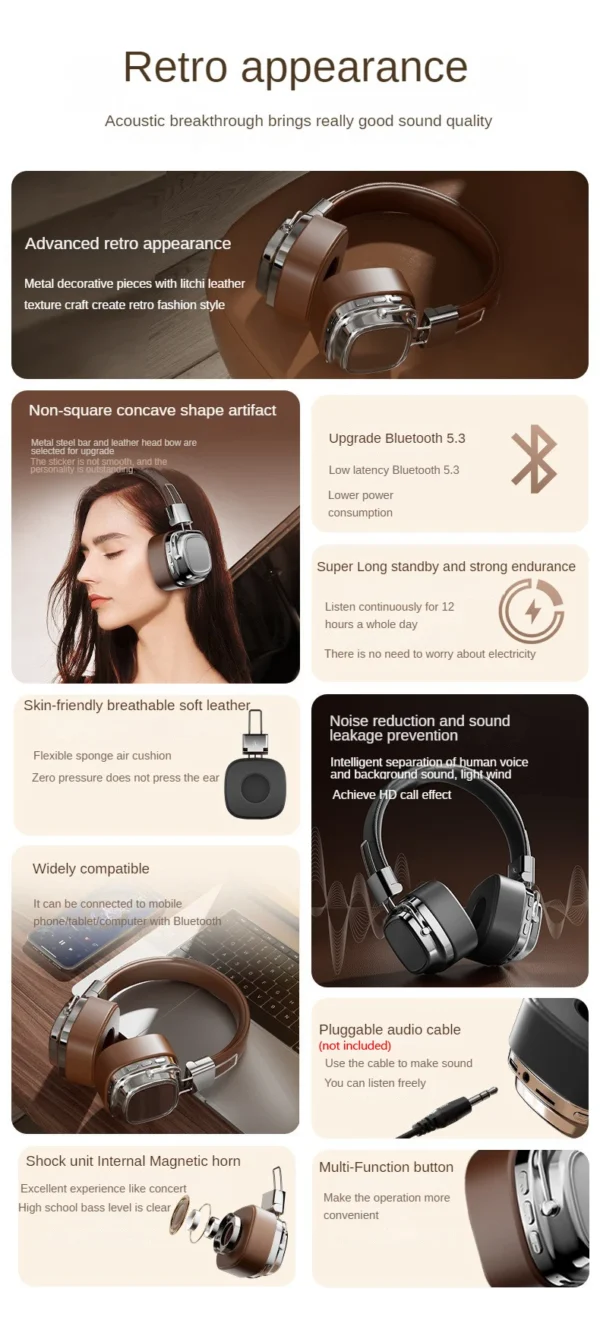 Headphones Wireless Bluetooth Earphones With Mic Headset Noise Cancelling Fone Gamer Stereo Sounds Free Shipping - Image 11