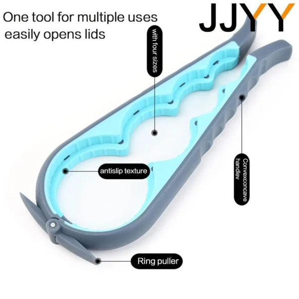 Home Kitchen Can Opener Non-slip Twist Bottle Opener Lid Opening Tool Kitchen Supplies - Image 24