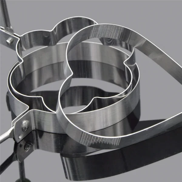 5pcs Egg Mold Ring Stainless Steel Round/Heart/Flower/Five-Pointed Star and Mickey Mouse Shaped Egg Mold Ring Kitchen Utensil - Image 12