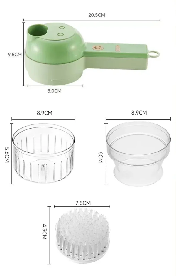 5 - in - 1 Rechargeable Wireless Electric Vegetable Cutter Set - Ideal for Pepper, Garlic & Meat! - Image 21
