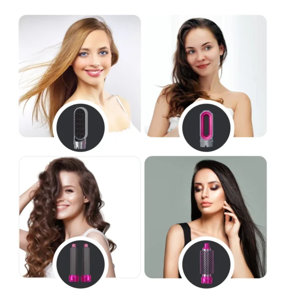 2025 New 5 in 1 Hair Dryer Hot Comb Set Professional Curling Iron Hair Straightener Styling Tool For Airwrap Hair Dryer NEW - Image 18