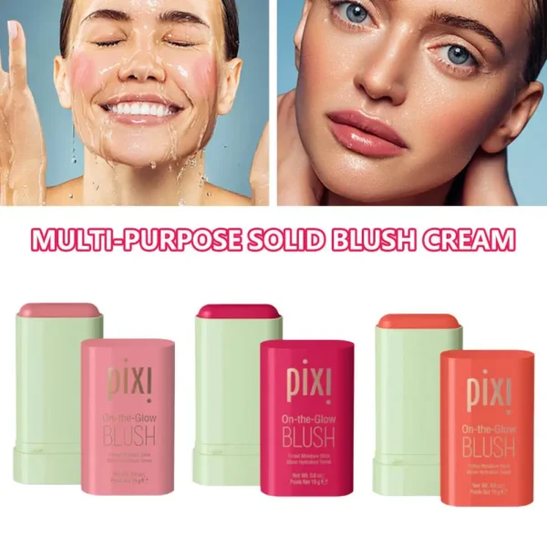 Pixi Blush Stick 3 In 1 Easy Color Rouge Blusher Cream Cheek Eye Lip Tinted Waterproof Mositure Face Contouring Shadow Blusher - Image 11