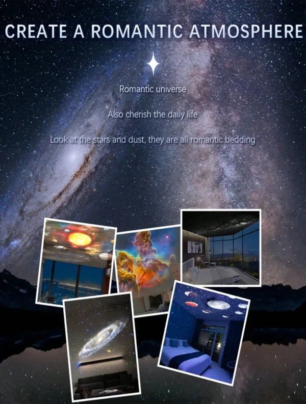 LED Night Light Galaxy Star Projector Light Colorful Galaxy Sky Projector 360° Rotation For Bedroom Decor Children Gift Party - Image 14