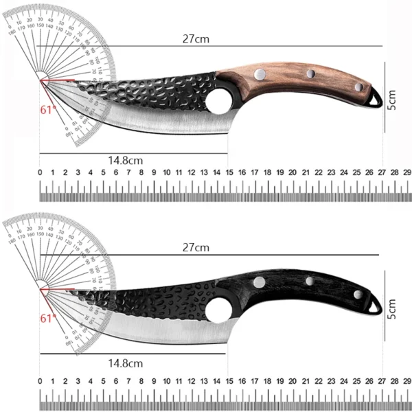 Stainless Steel Kitchen Boning Knife Fishing Knife Meat Cleaver Handmade Forged Chef Outdoor Cooking Cutter Butcher Knife Tool - Image 2
