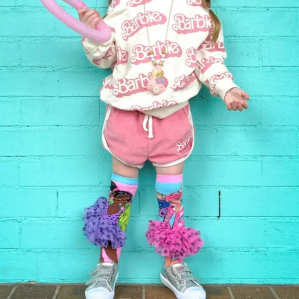 New Cartoon Fashion LOL surprise Baby Princess Over Knee High Socks Girls Hand Sew Cartoon Dogs Rabbit Long Socks Kids Stockings - Image 5