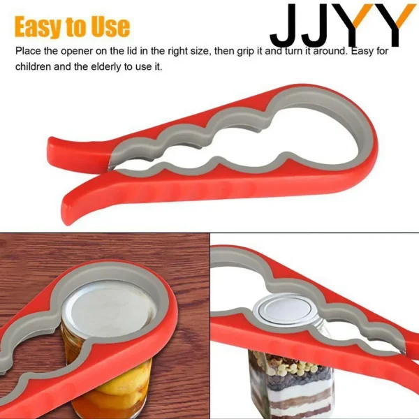 Home Kitchen Can Opener Non-slip Twist Bottle Opener Lid Opening Tool Kitchen Supplies - Image 5
