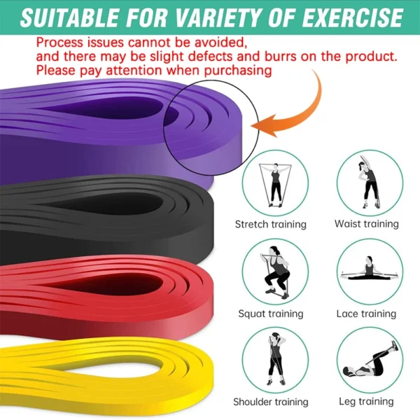 20~230lbs Heavy-Duty Resistance Band Agility Training Workout Gym Equipment Yoga Pilates Accessories Rubber Band Home Gym - Image 3