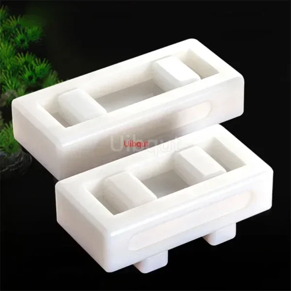 wooden white sushi mould Special flat wooden roller shutter sushi tools Bamboo rice pressing mould mat bento  sushi maker - Image 2