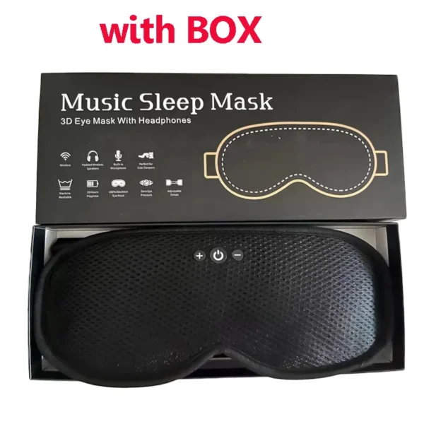 3D Wireless Sleeping Headphones FLYing Sleep Blindfold Soft Washable Bluetooth5.4 Music Headset Eyemask Handsfree Call Earphones Adjustable - Image 8