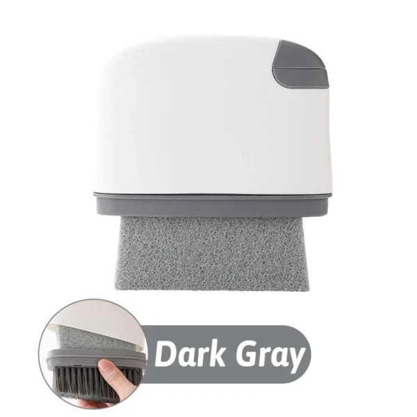 MultiFunc Window Track Brush 4 Layer Scrubber Wet&Dry Deep Clean Gaps QuickSwap AllIn1 Storage MultiSurface Cleaning Tool - Image 7