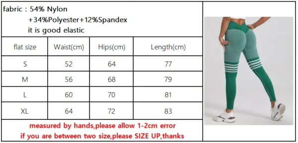 Women Gym V Back  Line Leggings Butt Lifting Fitness Athletic Workout Scrunch Leggins Outdoor Yoga Pants Sports Tights S-XL - Image 10